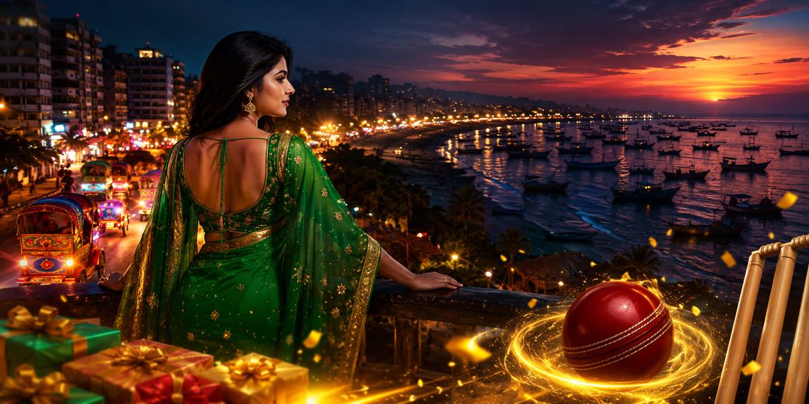 ঢাকায় শাড়ি পরিহিত নারী মোবাইলে ক্রিকেট বেটিং করছেন cb44 প্ল্যাটফর্মে