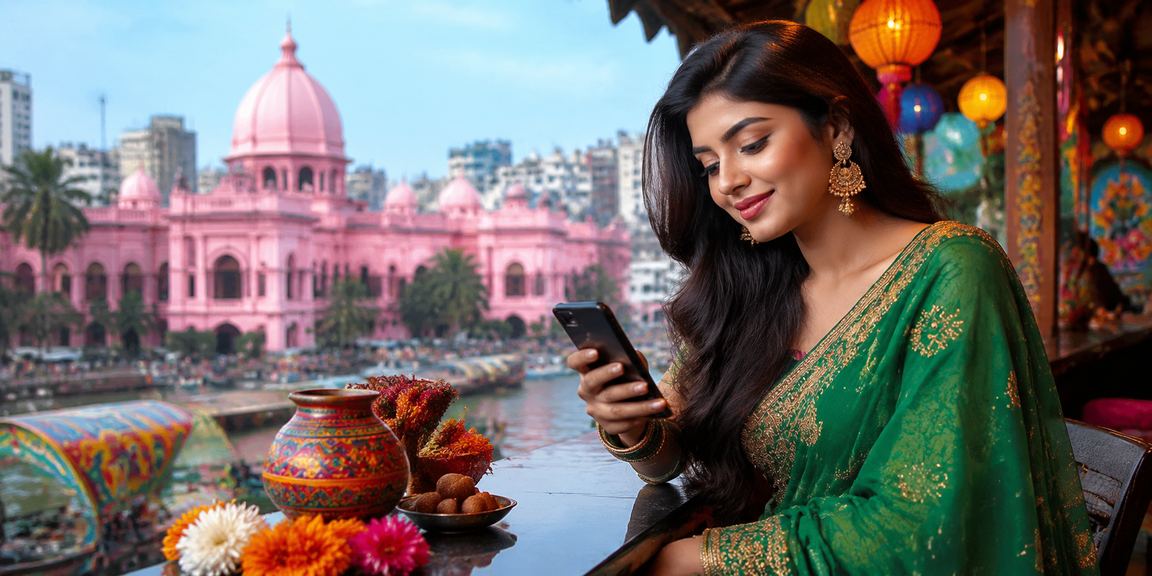 ঢাকায় শাড়ি পরিহিত নারী রেজিস্টার বোনাস পাচ্ছেন cb44 প্ল্যাটফর্মে