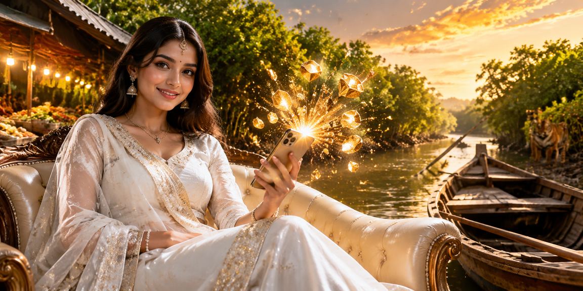A Bangladeshi model in the Sundarbans browsing the cb44 registration bonus and case studies